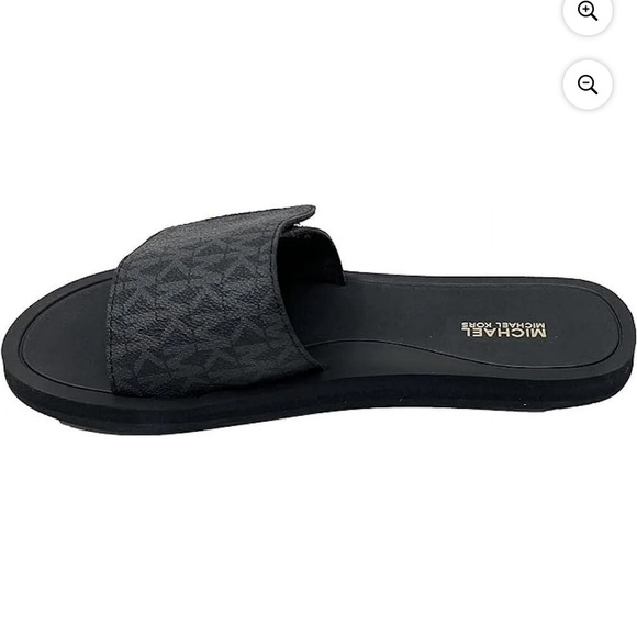 Michael Kors Women's MK Signature Logo Print Wade Slide - Picture 1 of 3